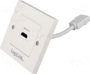 Logilink Wall socket | white |