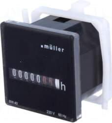 MÜLLER Counter: electromechanical | mechanical indicator