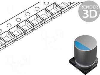 NICHICON Capacitor: polymer | 390uF |