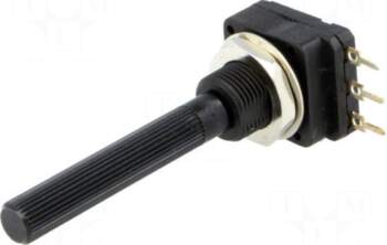 PIHER Potentiometer: shaft | single turn