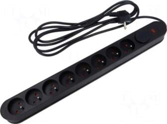 PLASTROL Plug socket strip: protective |