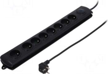 QOLTEC Plug socket strip: protective |