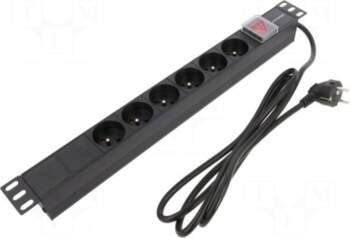 QOLTEC Plug socket strip: protective |