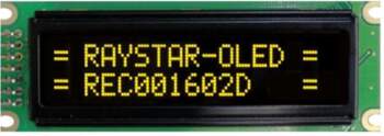 RAYSTAR OPTRONICS Display: OLED | alphanumeric
