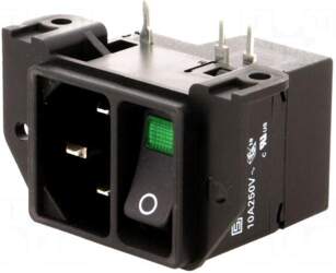 SCHURTER Connector: AC supply | socket