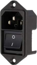 SCHURTER Connector: AC supply | socket