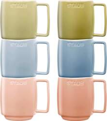 STAUB Set of 6 Ceramic Mugs