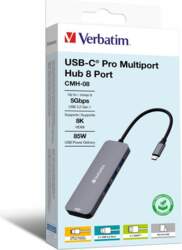 Verbatim CMH-08 USB Type-C 5000 Mbit/s