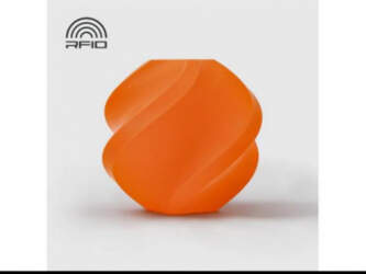 BambuLab PLA Basic Orange (10300) materiāls