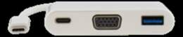 DELTACO USB-C LĪDZ VGA UN USB