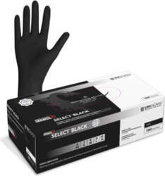 Lateksa cimdi SELECT BLACK EXTRA LONG