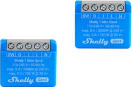 KOMPLEKTS 2 SHELLY 1 MINI GEN4