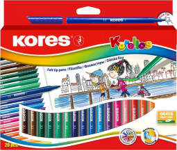 Flomasteri KORES Korellos, ar tievu kodolu