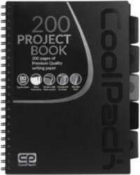 Spiral note book A4 Coolpack Melns