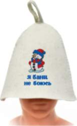 Izšuvums uz pirts cepures [Я БАНИ