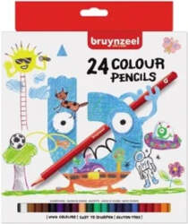 Krāsu zīmuļi BRUYNZEEL BASIC COLOUR, 24