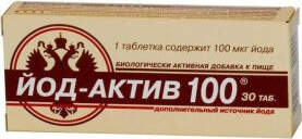 Jod-Active 100 µg tabletes N30 –