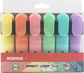 Marķieru komplekts KORES BRIGHT LINER PLUS