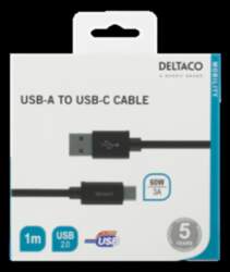 USB-A PRIEKŠ USB-C KABELIS, 1M, USB