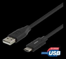 USB-C, LAI USB-A KABELIS, 1M, 3A