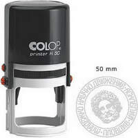 Zīmogs COLOP Printer R50, melns korpuss