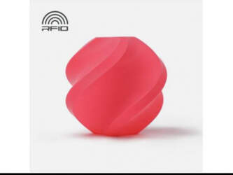 BambuLab PLA Basic Pink (10203) materiāla