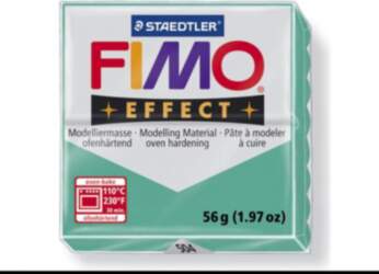Fimo EFFECT caurspīdīga 57g, zaļa EFM8020504