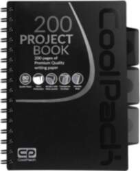 Spiral note book A5 Coolpack Melns