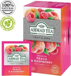 Tēja AHMAD Peach & Raspberry, 20