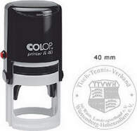 Zīmogs COLOP Printer R40, melns korpuss