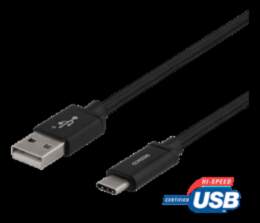USB-A PRIEKŠ USB-C KABELIS, 2M, USB
