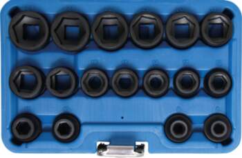 Impact Socket Set, Hexagon, extra flat