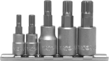 8-Piece bit-socket set, XZN SPLINE M5