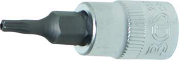 1/4" bit socket, T-STAR, tamperproof, T10