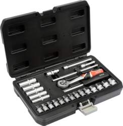 25-piece Socket Set, 1/4" (YT-14461)