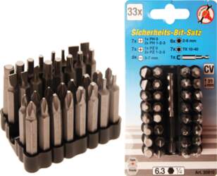 Bit Set for Security Screws |