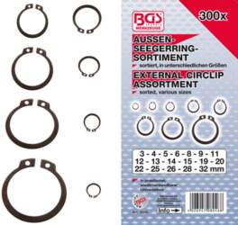 External Circlip Assortment | Ø 3