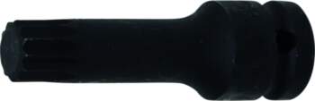Impact Bit Socket, Spline, M16, 1/2"