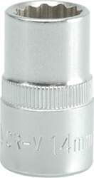 SOCKET 14MM 1/2" 12PT CV  REGULAR