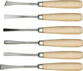 Curving Chisel Set | Wooden Handle