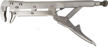 12" long locking pliers curved jaws