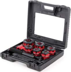 7-piece Expert Pipe Threading Set, 3/8"