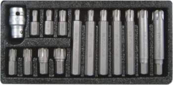 SCREWDRIVER BIT SET RIBE M6-M14 15PCS