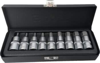9pc 1/2" Drive Bits Socket Set