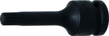 Impact Bit Socket, Spline, M9, 1/2&quot