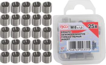 Replacement Thread Inserts | M8 x
