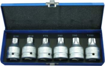 9-piece 3/4" Bit socket set int