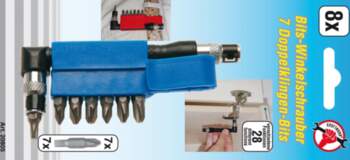 Angled Screwdriver with 7 double ended