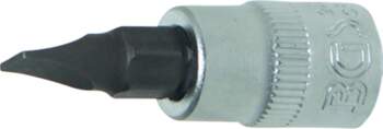 1/4" bit socket, plain slot -