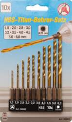 HSS Drill Set | titanium coated